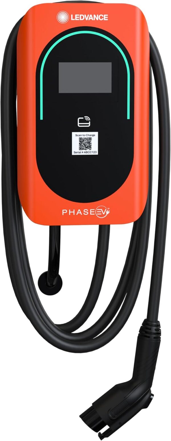LEDVANCE Phase EV Commercial Charger, Gen 2, Level 2, 48 Amp, 11.5kW