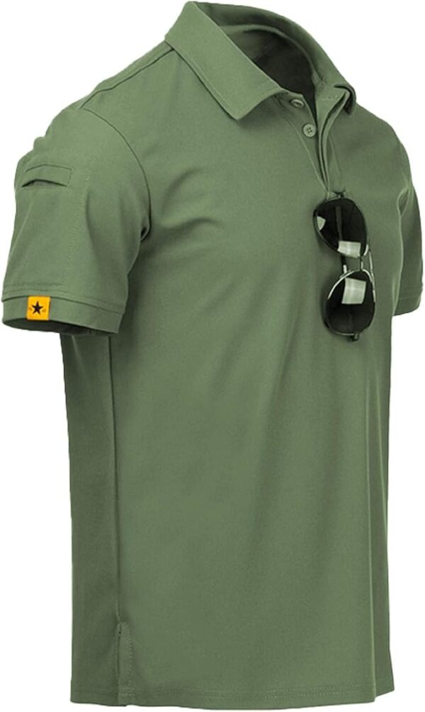ZITY Mens Polo Shirt Short Sleeve Sports Tactical T-Shirt Athletic Golf Polos
