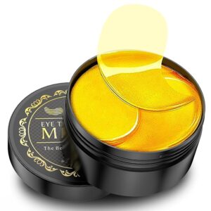 24K Gold Under Eye Patches - 60 Pack for Puffy Eyes