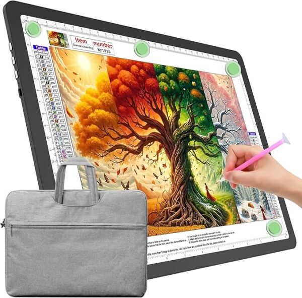 TOHETO A4 Light Board with Bag for Diamond Painting