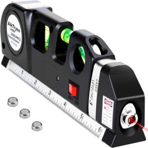 Laser Level Line Tool, Multipurpose Laser Level Kit Standard Cross Line Laser leveler Beam Tool
