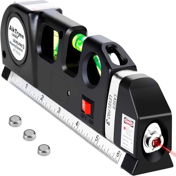 Laser Level Line Tool, Multipurpose Laser Level Kit Standard Cross Line Laser leveler Beam Tool