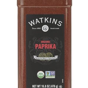 Watkins Gourmet Spice, Organic Paprika, Bulk Food Service Size, 16.8 oz (Pack of 1)